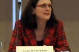 Cecilia Malmström: PCRM reprezintă circa 40 la sută din populaţia R.Moldova şi ar fi bine să reprezinte interesele cetăţenilor, care i-au delegat în Parlament